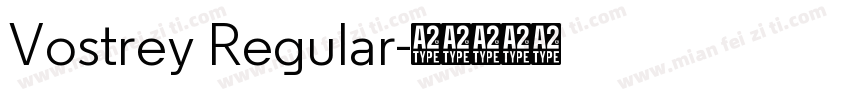 Vostrey Regular字体转换